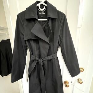 Express Black Trench Coat-timeless piece